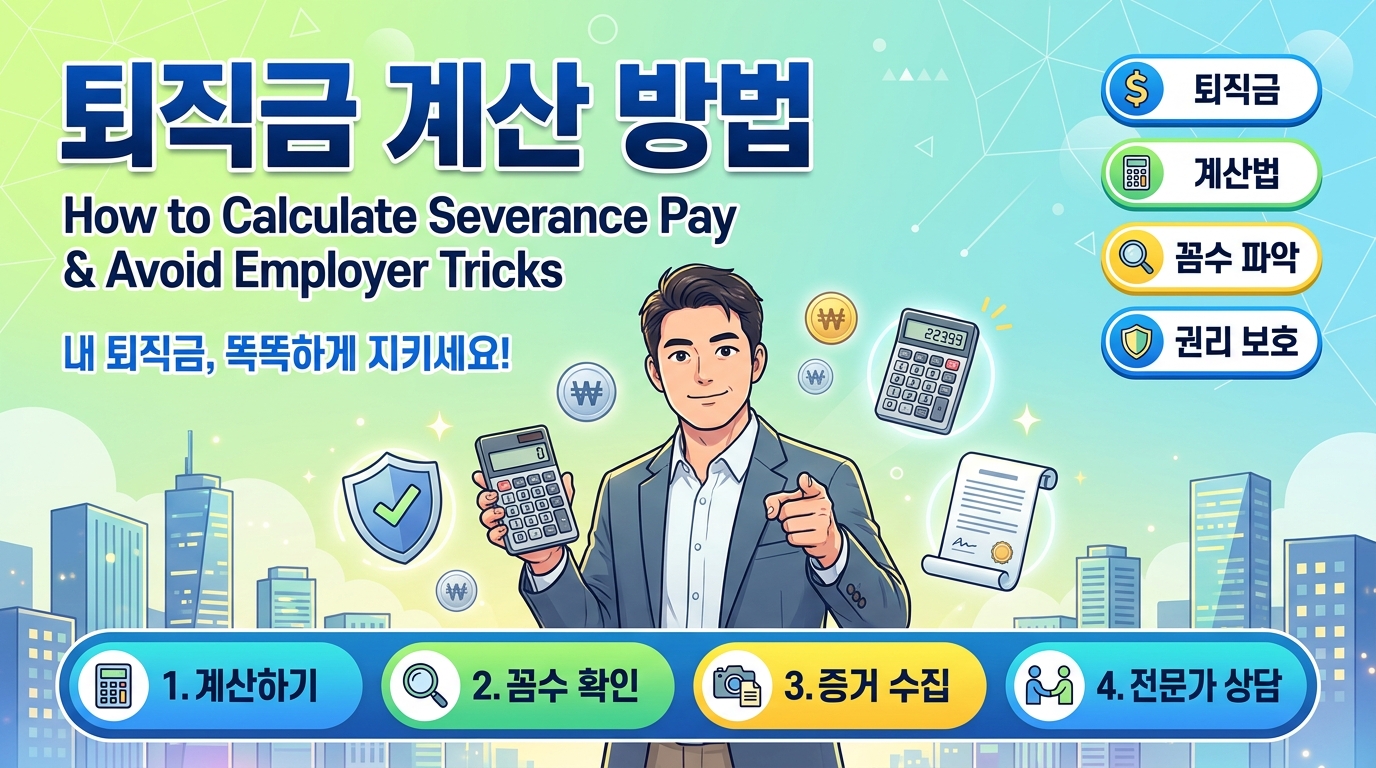 퇴직금 계산 방법: 사장님이 몰래 떼먹는 3가지 꼼수