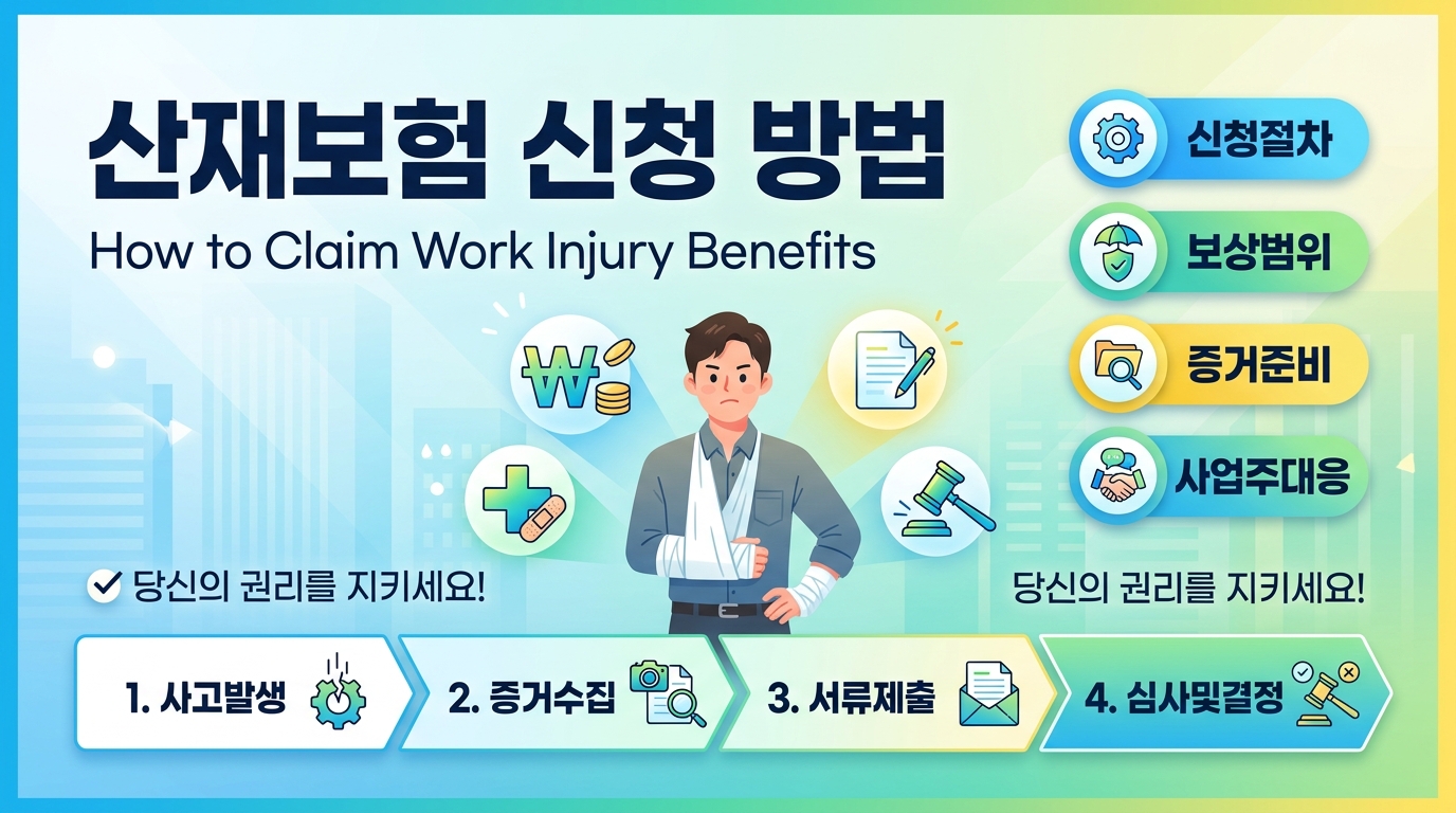 산재보험 신청 방법: 회사에서 다쳤을 때 사장이 모른 척해도 받는 법
