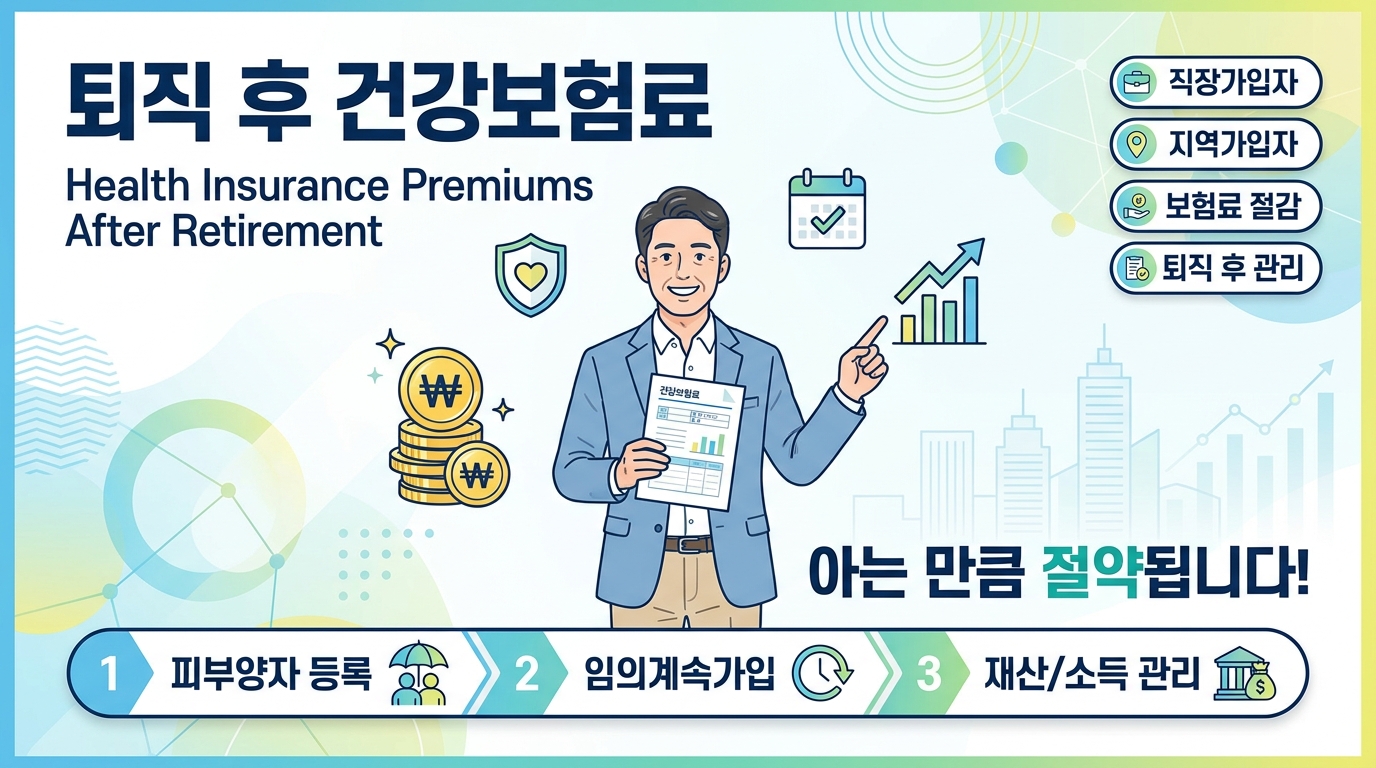 건강보험료 직장 vs 지역: 퇴직하면 얼마나 오르나요? 2026 절감 방법