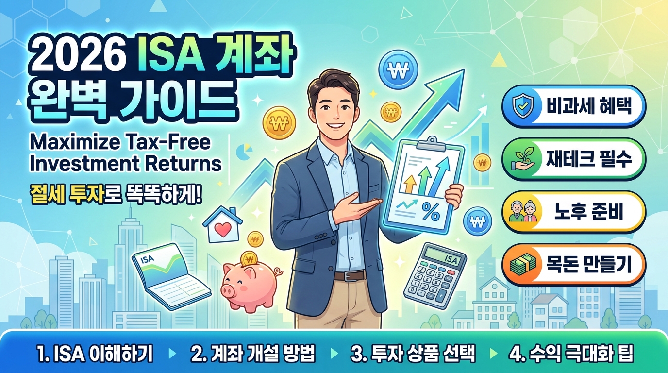 2026 ISA 계좌 완벽 가이드: 비과세 혜택으로 투자 수익 극대화하는 법