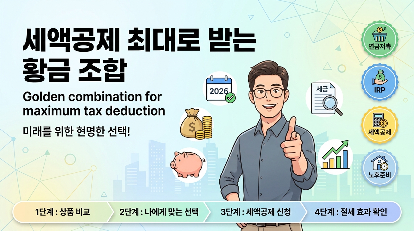 연금저축 vs IRP 비교: 세액공제 최대로 받는 황금 조합 2026