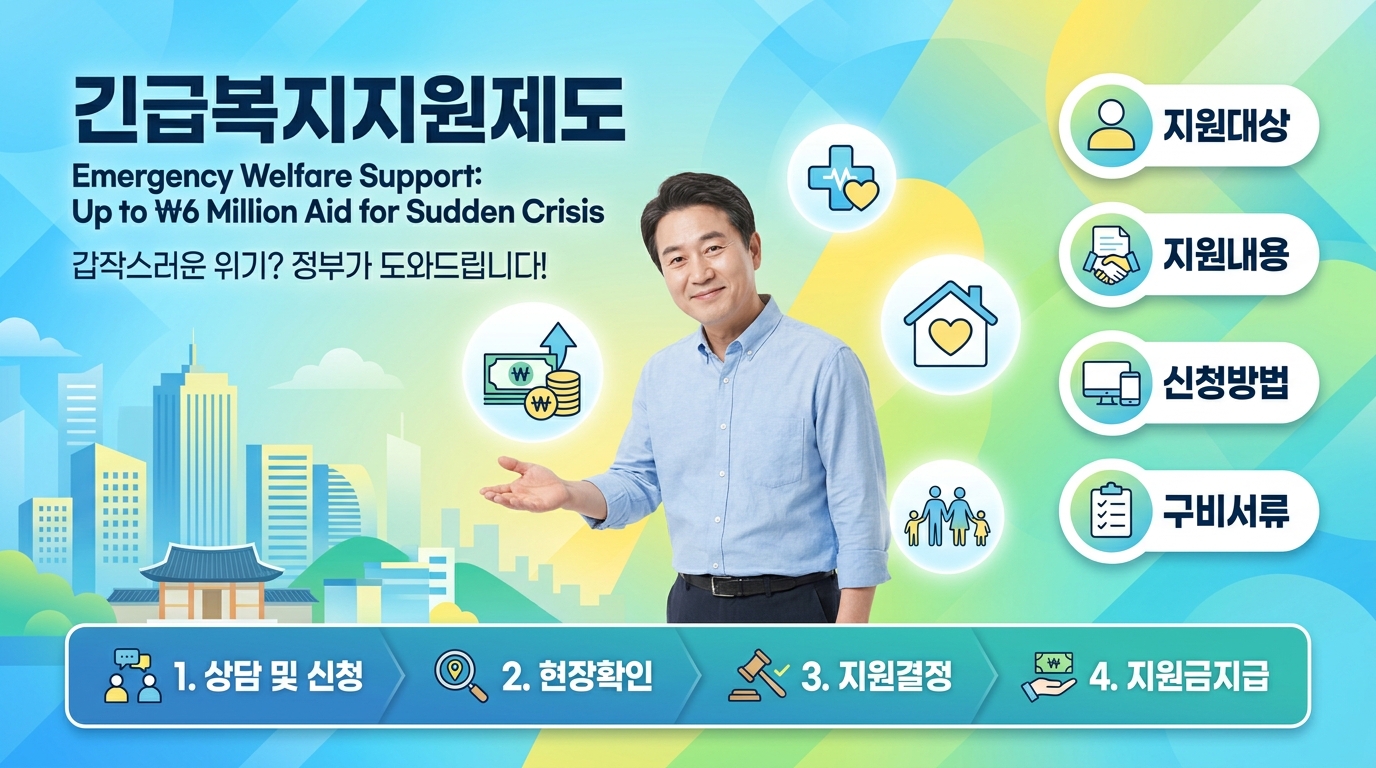긴급복지지원제도: 갑작스러운 위기상황, 정부가 최대 600만원 지원하는 법