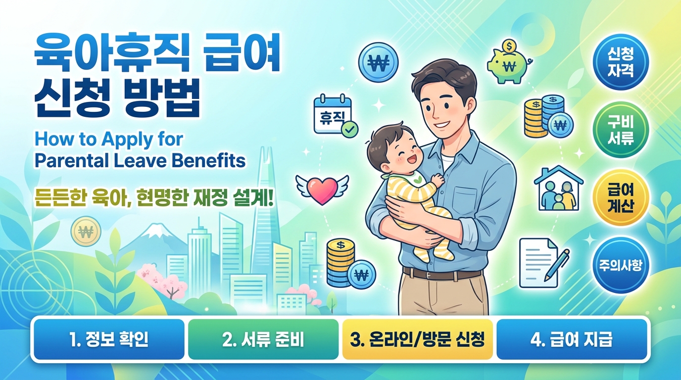 육아휴직 급여 신청 방법: 2026년 상향된 월 최대 250만원 받는 법