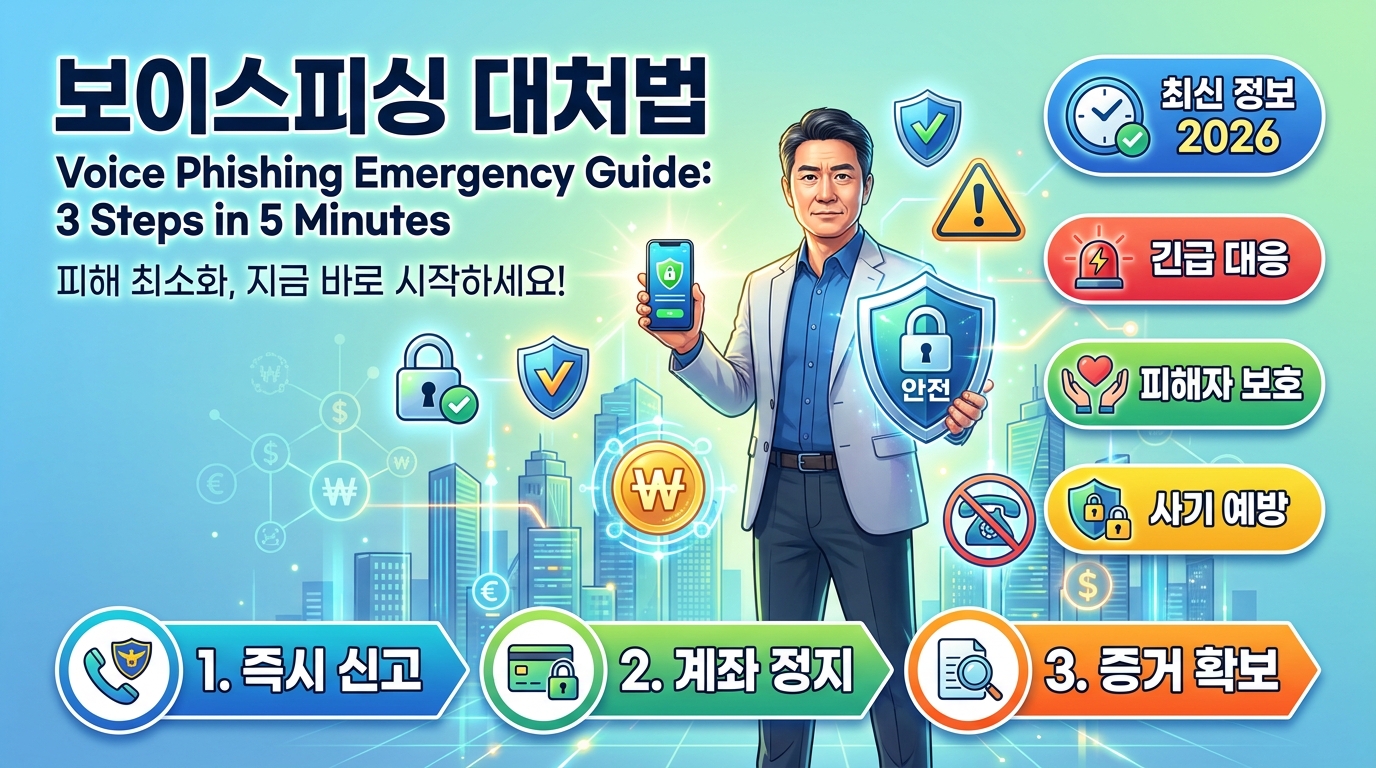 보이스피싱 대처법 2026: 피해 당했다면 5분 안에 해야 할 3가지