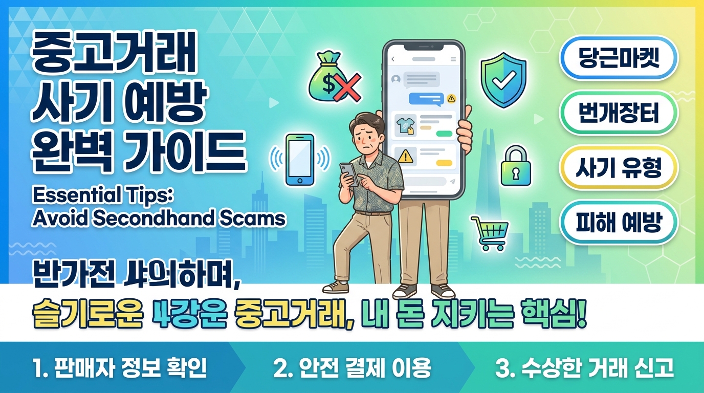 중고거래 사기 예방 완벽 가이드: 당근·번개 사기꾼이 쓰는 7가지 패턴