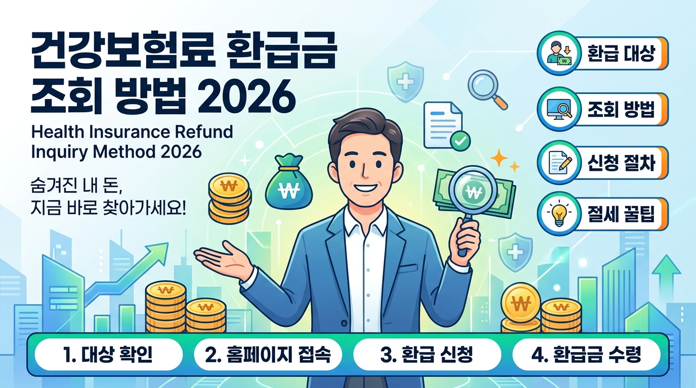건강보험료 환급금 조회 방법 2026 — 내가 모르는 사이 쌓인 돈 찾기