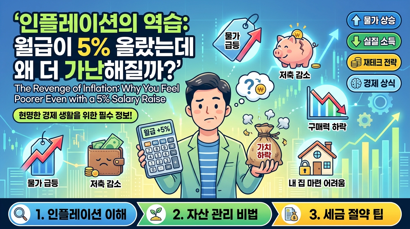 인플레이션의 역습: 월급이 5% 올랐는데 왜 더 가난해질까? (자본주의의 비밀)
