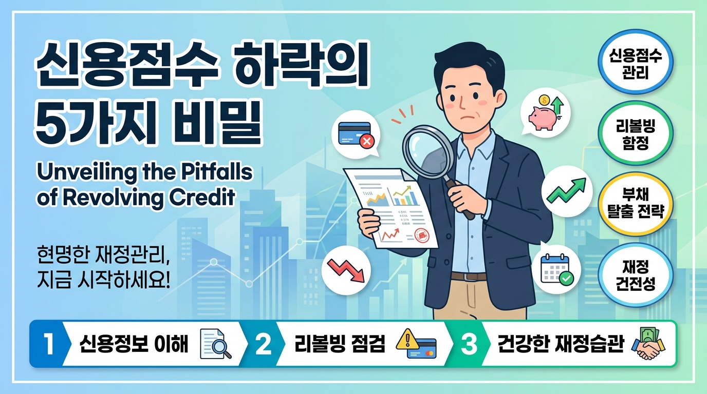 신용점수 하락의 5가지 비밀: 당신이 몰랐던 리볼빙의 함정