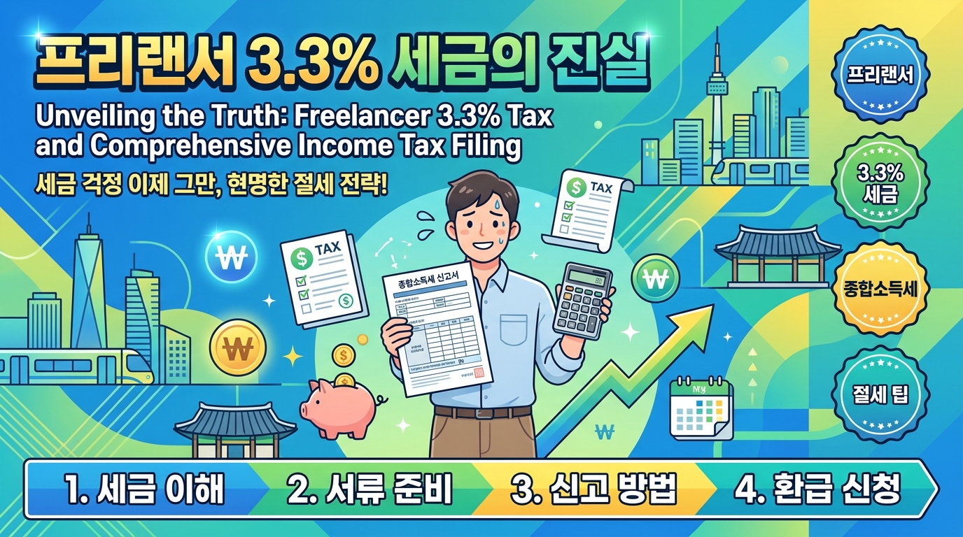 프리랜서 3.3% 세금의 진실: 종합소득세 신고가 두려운 이유