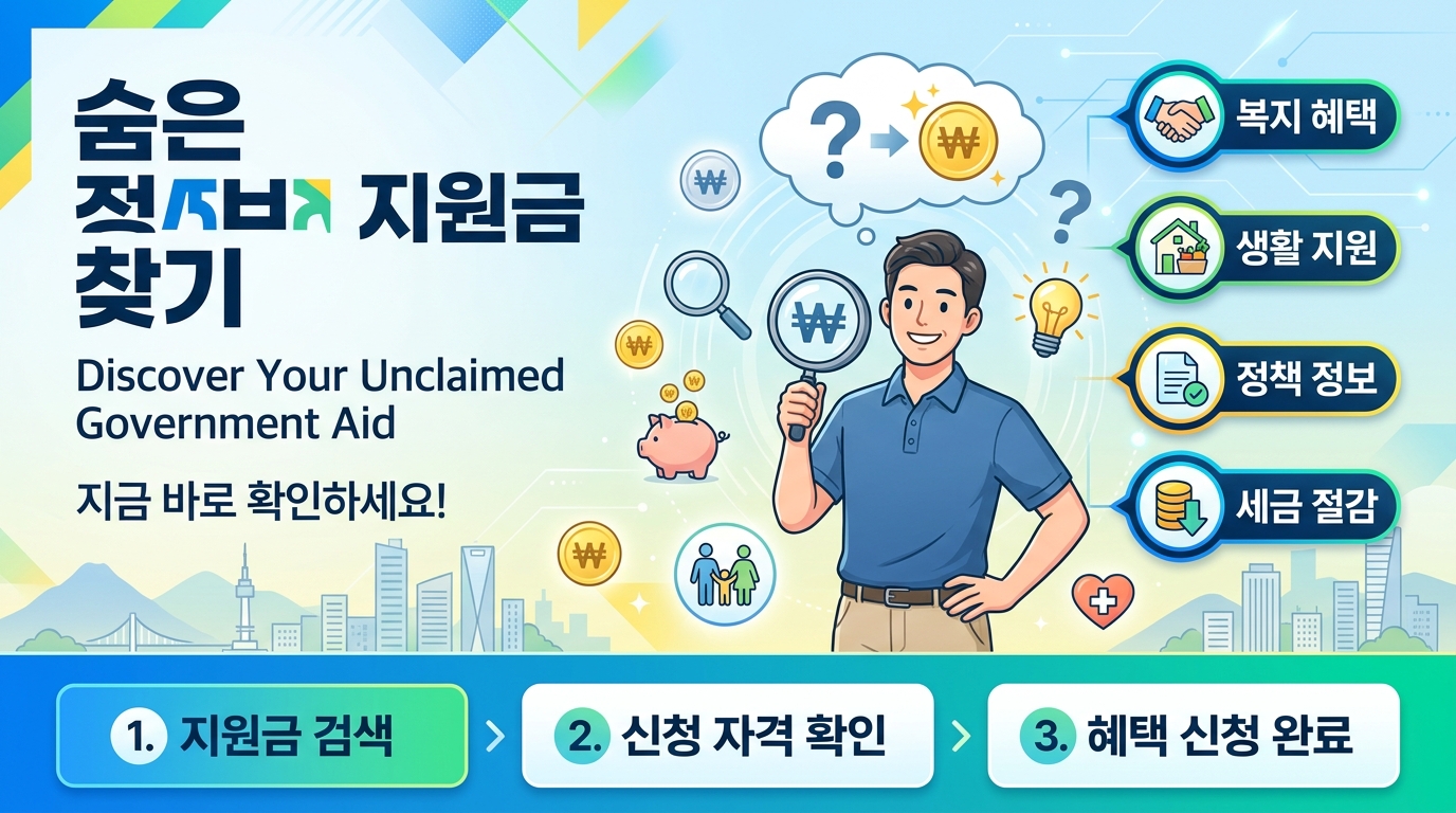 숨은 정부지원금 찾기: 당신이 몰라서 버리고 있는 돈이 13만원이나 된다면?