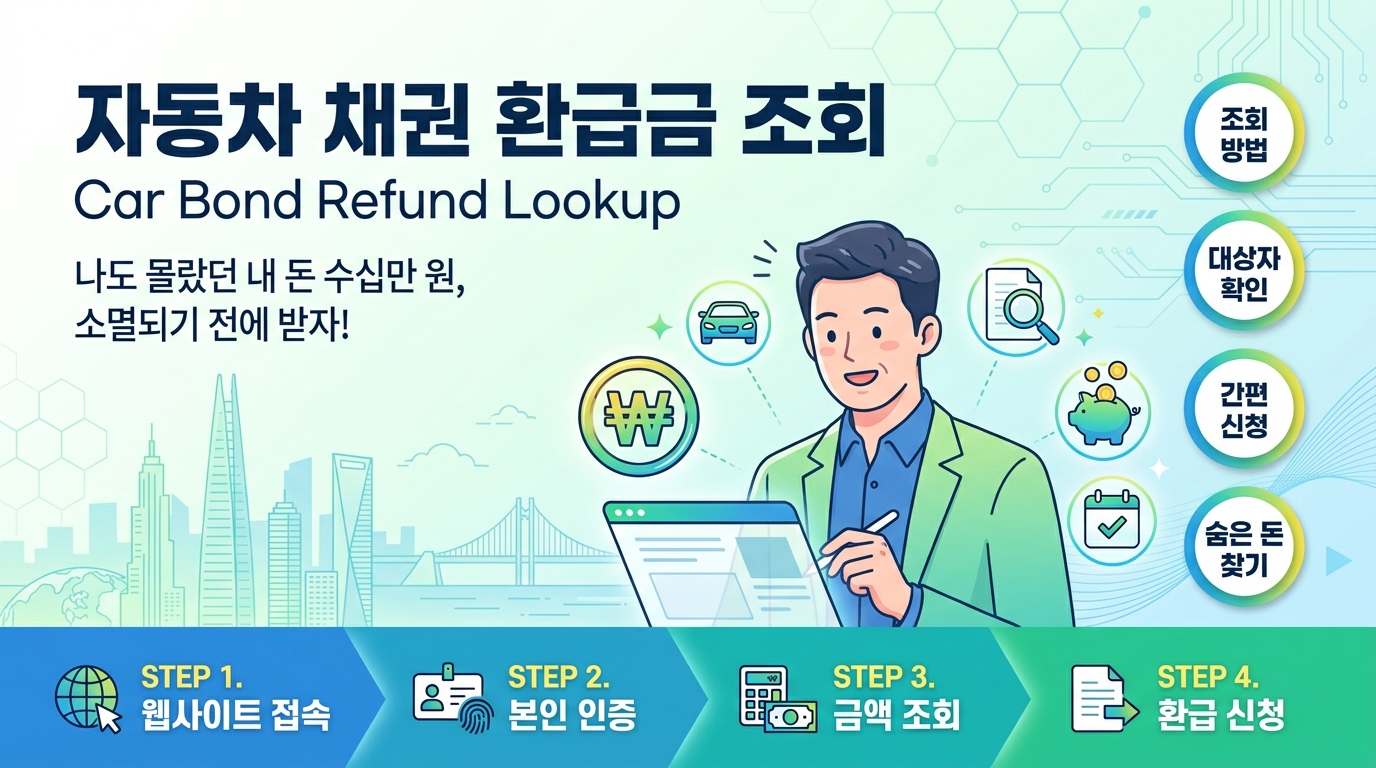 자동차 채권 환급금 조회: "나도 몰랐던 내 돈 수십만 원, 소멸되기 전에 받자"