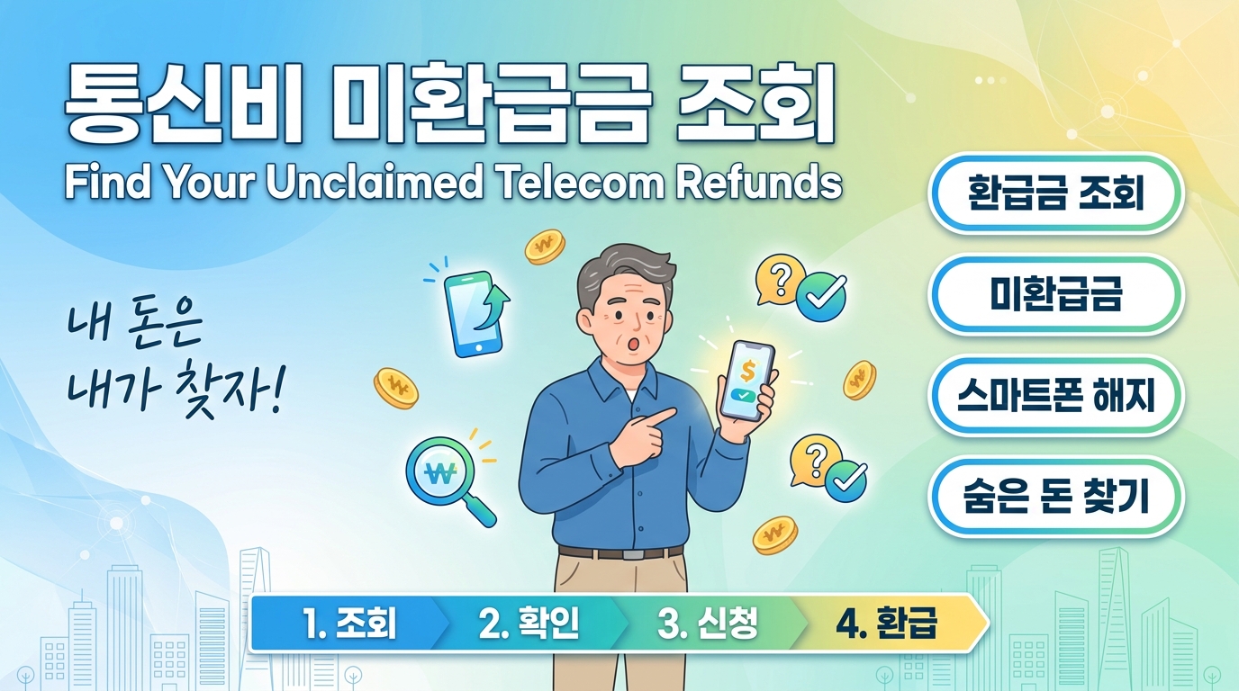 통신비 미환급금 조회: "스마트폰 해지할 때 안 받은 내 돈, 통신사가 꿀꺽?"