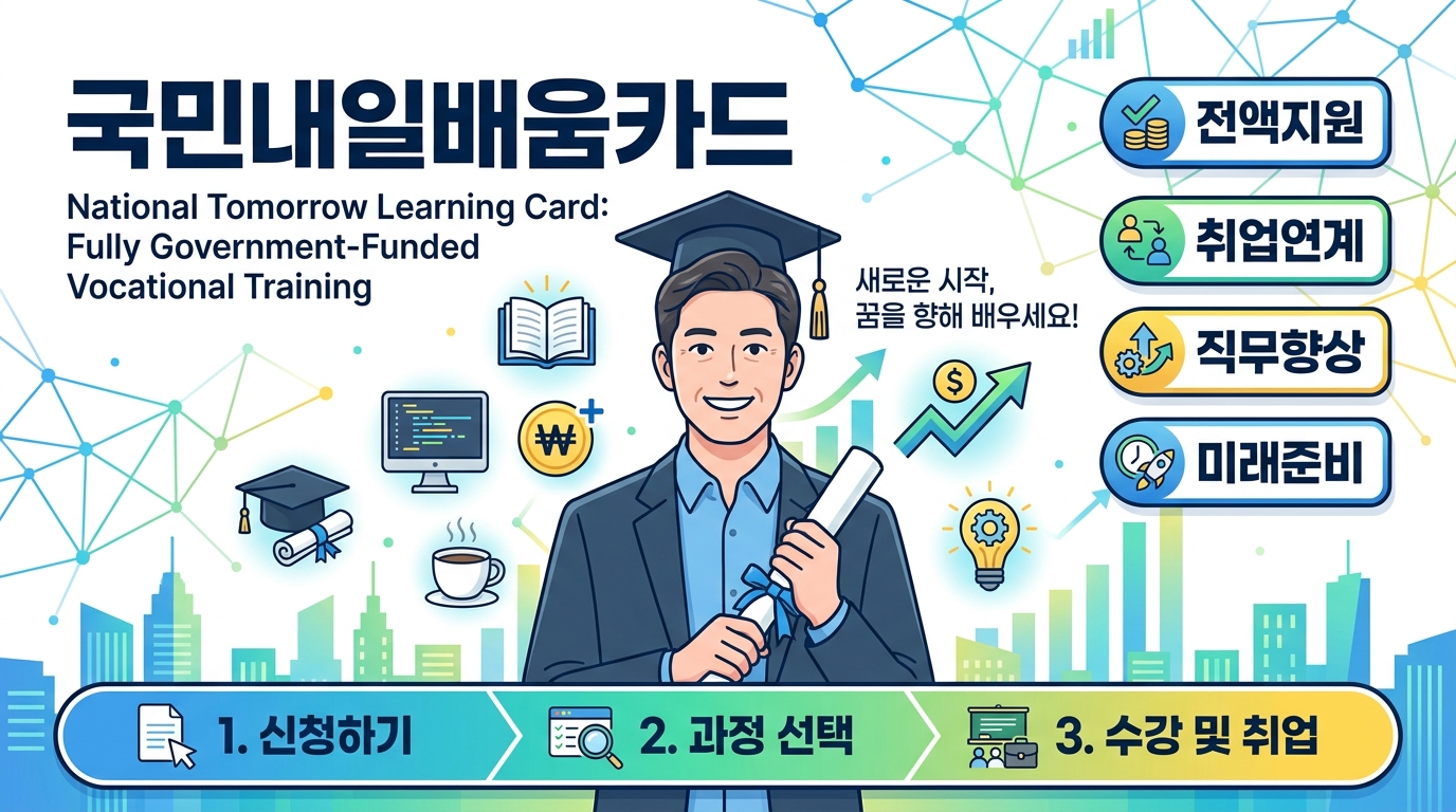 국민내일배움카드: "전액 국비지원? 내 돈 안 내고 코딩부터 바리스타까지"