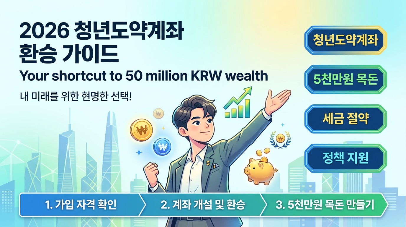 2026 청년도약계좌 환승 가이드: 5,000만원 목돈 만들기의 지름길